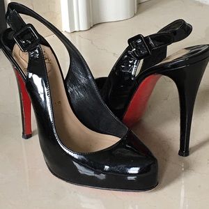 Christian Louboutin 37 US 6.5 patent platform pump